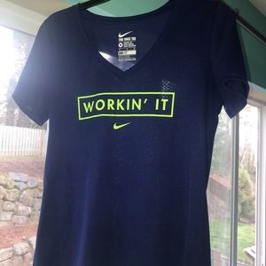 Nike Navy Blue Workin’ It Dri-Fit Shirt